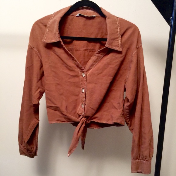 Zara Tie Blouse - Picture 1 of 2